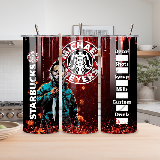 Halloween Michael Starbucks back! 20ox Tumbler