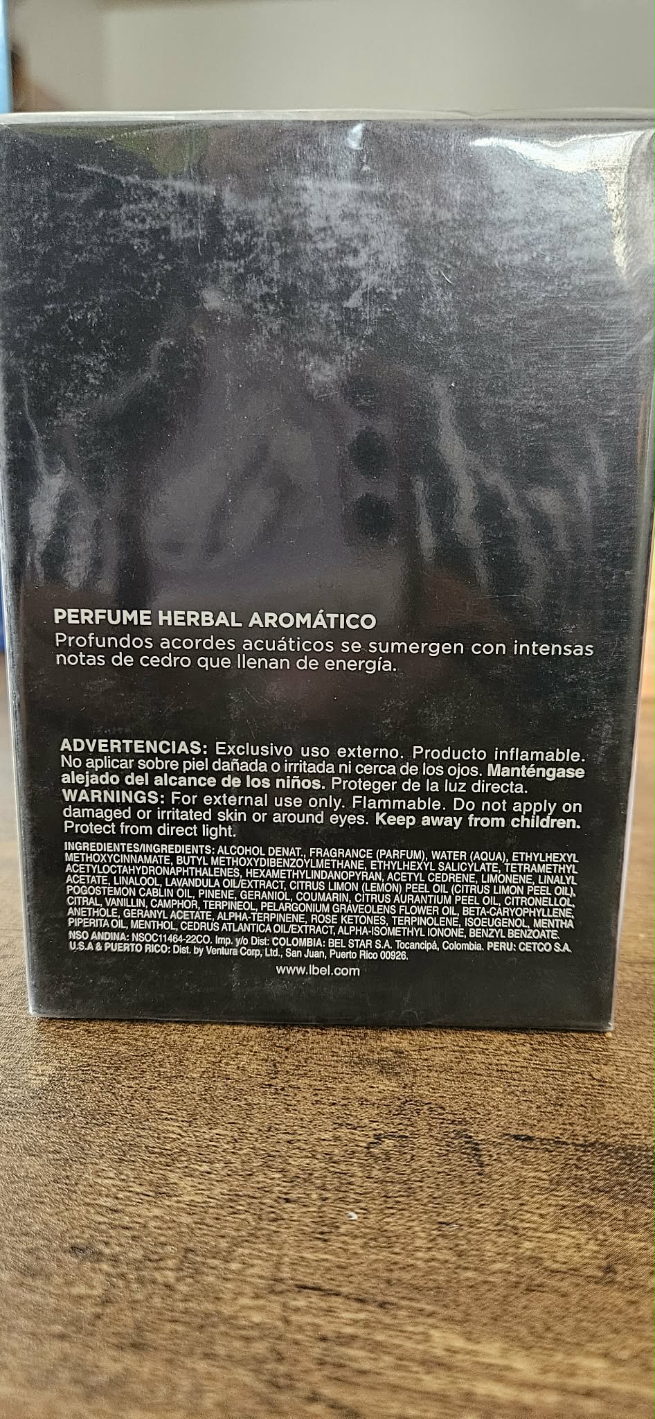 L'BEL Bleu Night Fragrance for Male. 100ML