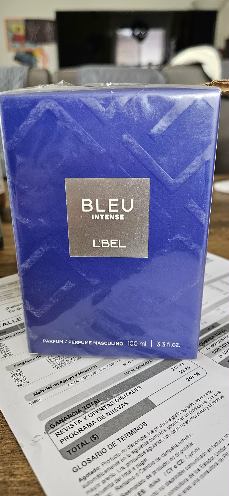 L'BEL Bleu Intense Popular Fragrance for Male, 100Ml/3.3 Fl.oz.