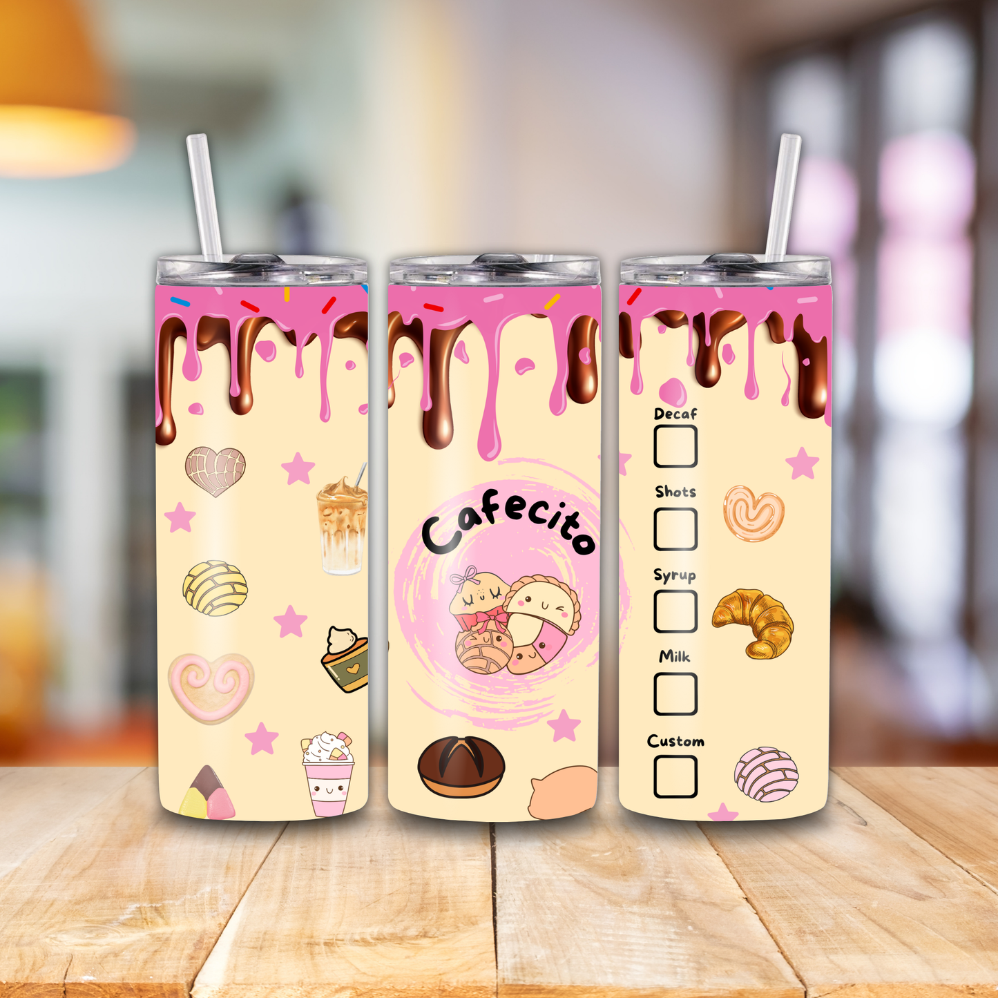 Cafecito y Pan, 20oz Tumbler